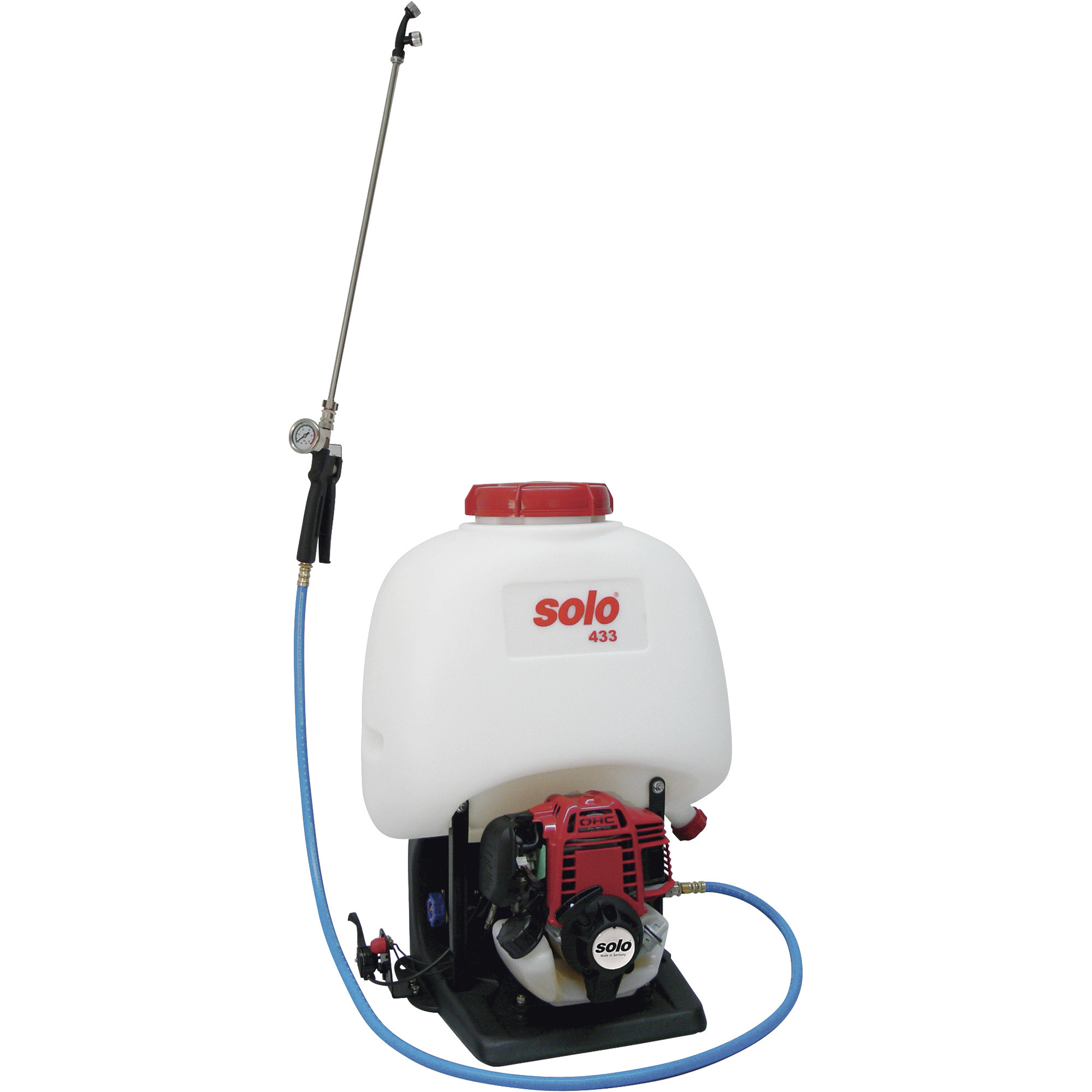 Solo Gas-Powered Backpack Sprayer, 5-Gallon, 435 PSI,  25cc 4-Stroke Honda Engine, Model# 433